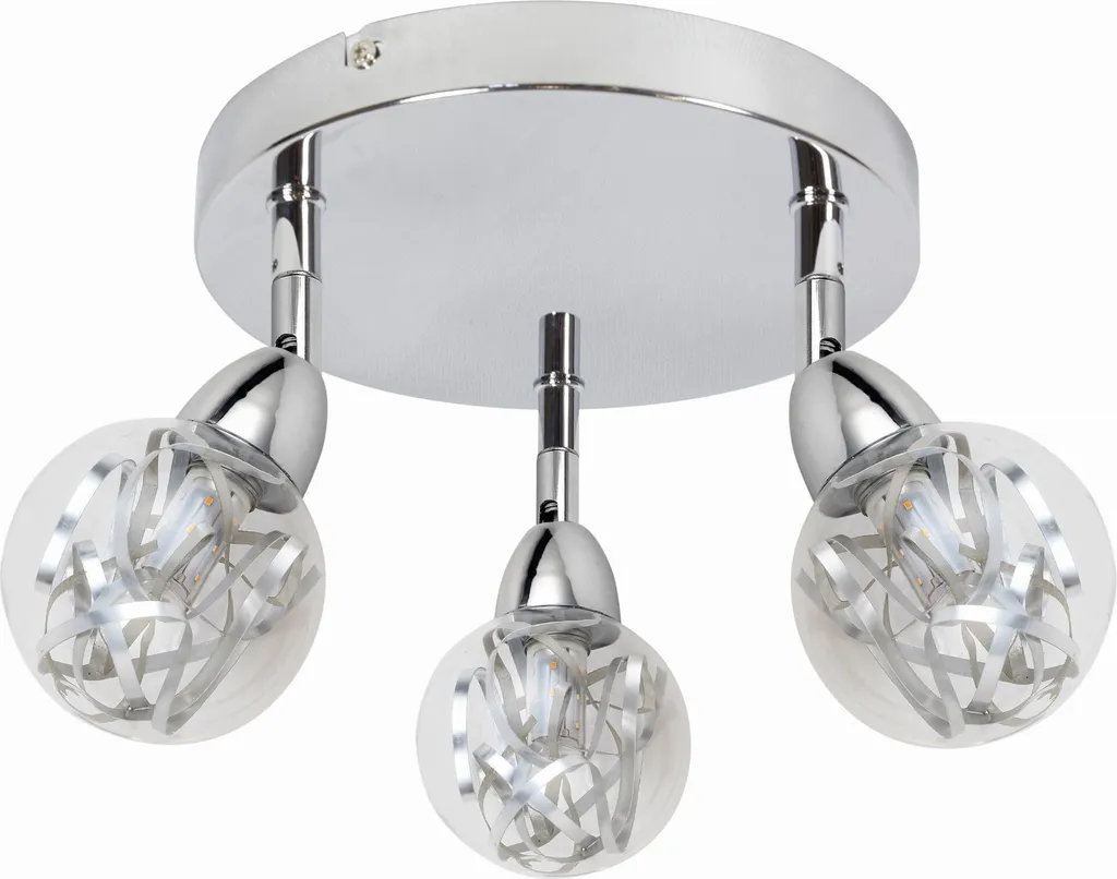 Plafonnier design chrome BOLO 98-67708 pour éclairer salon et cuisine