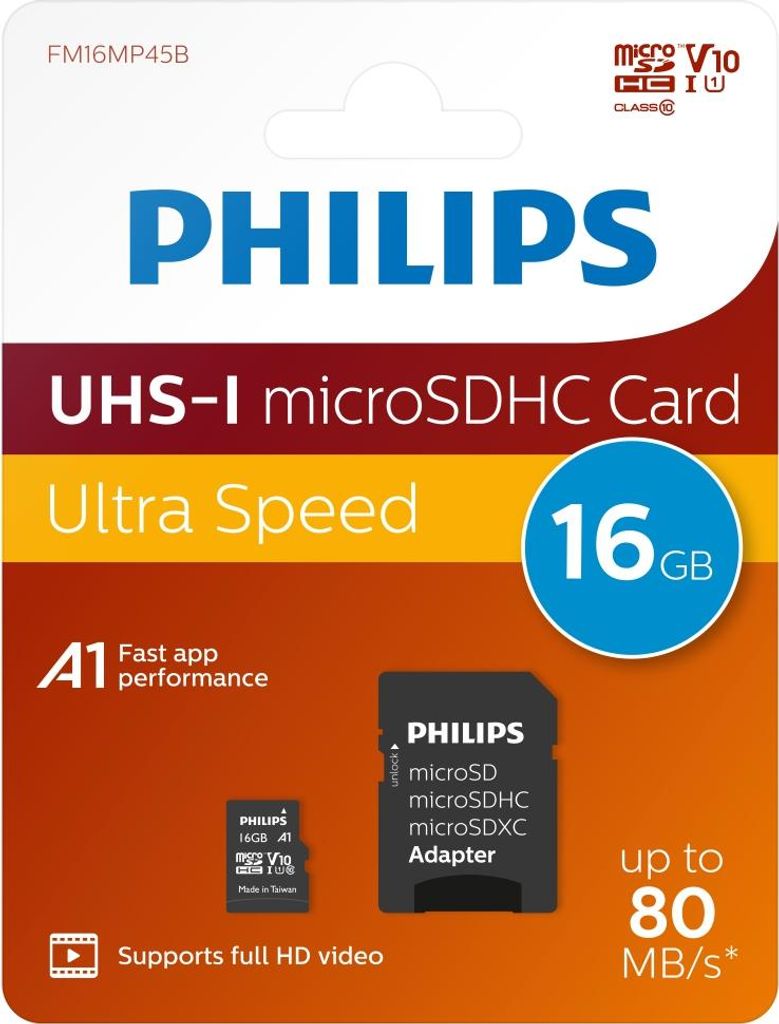 Philips FM16MP45B - Karta pamici flash (w zestawie adapter Zdjęcie produktu 
