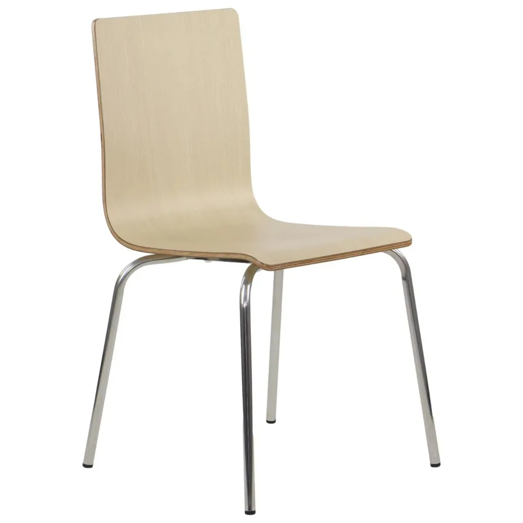 Sedia Professionale WERDI B | Acciaio Inox e Compensato Laminato