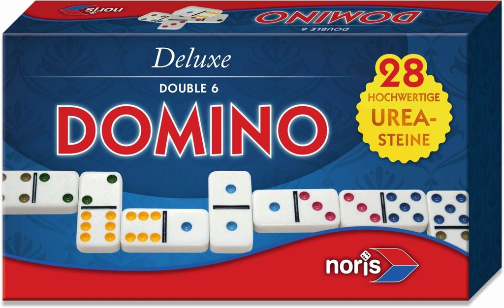 Noris Games Deluxe Double 6 Domino; 606108002 Zdjęcie produktu 
