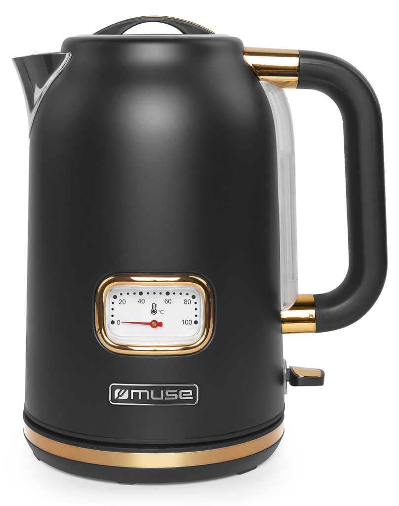 Muse MS-030 BC, 1,7 l, 2200 W, Schwarz, Edelstahl, Produktbild 