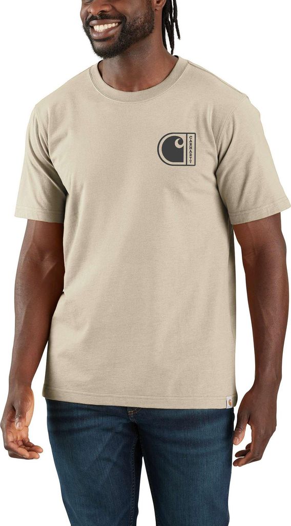 Carhartt Herren T-Shirt C Graphic T-Shirt S/S | 107048, Farbe:oat milk, Größe:M
