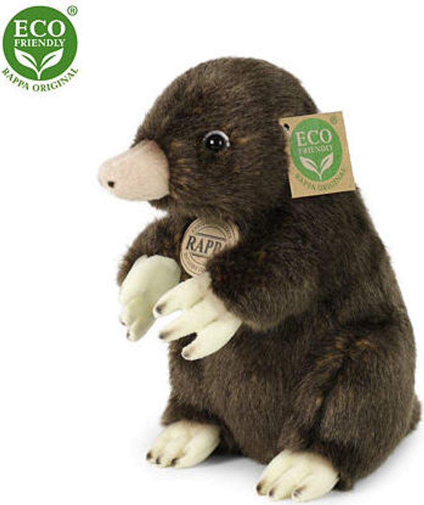 Rappa Plüsch Maulwurf Kuscheltier 21 cm umweltfreundliches Produktbild 