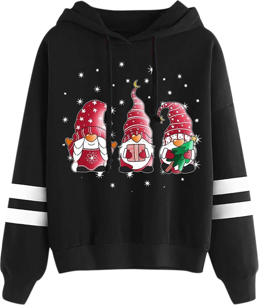 ASKSA Damen Weihnachts Hoodie Weihnachtspulli Lustige Ugly Produktbild 