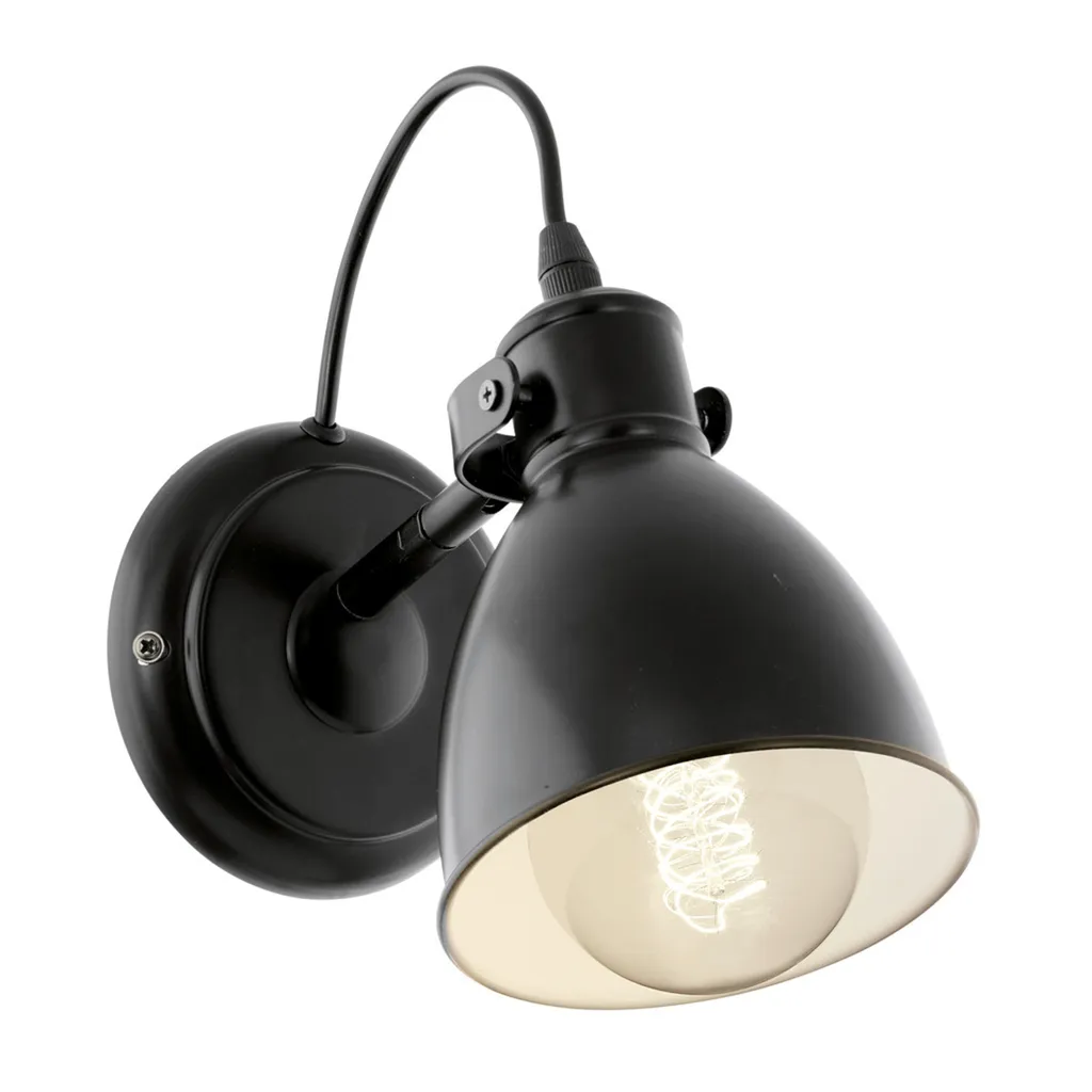 EGLO lampada da parete "PRIDDY" in bianco e nero 49468