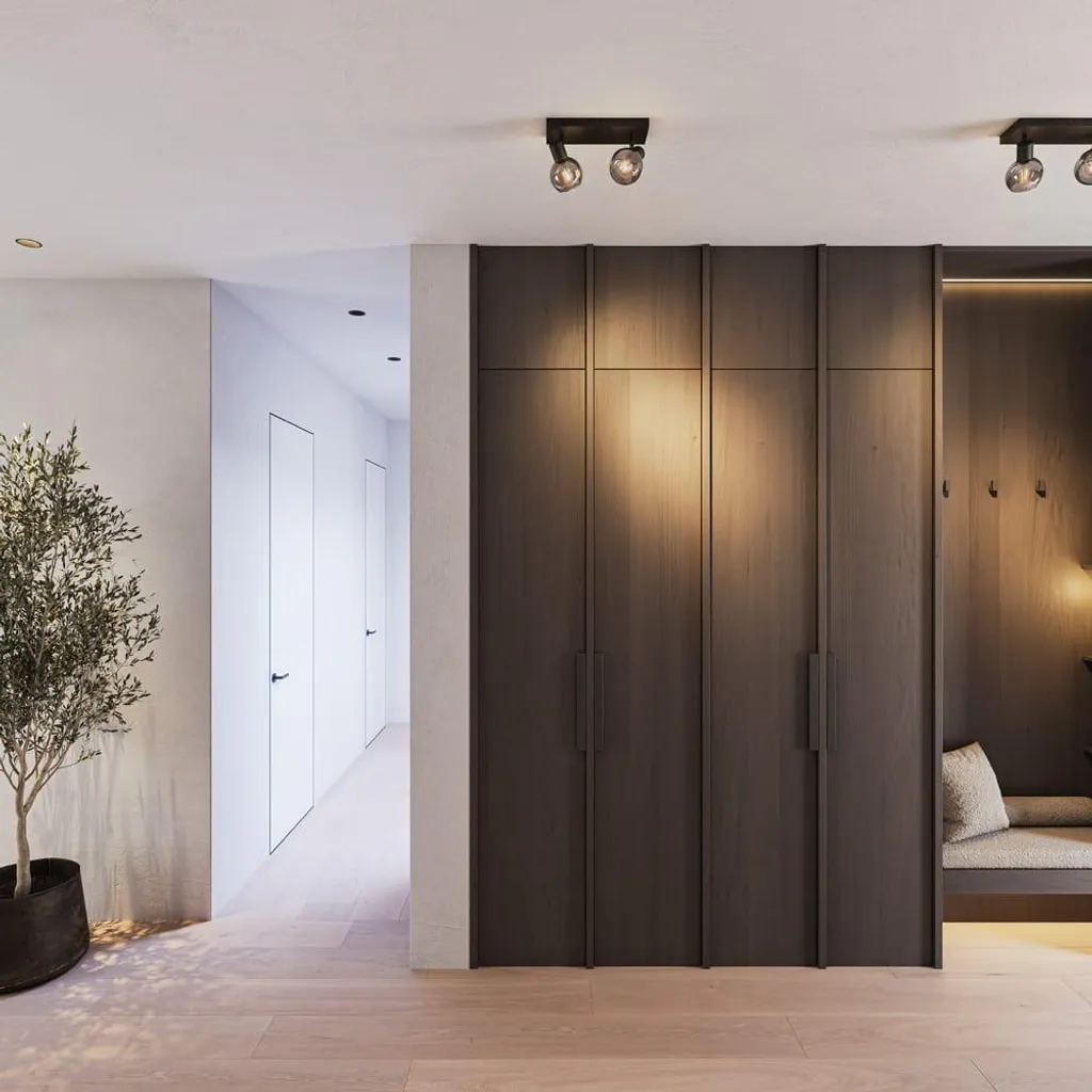 Plafonnier Noir à 2 Spots LED Inclinables en Verre Fumé Douilles E14 - 2