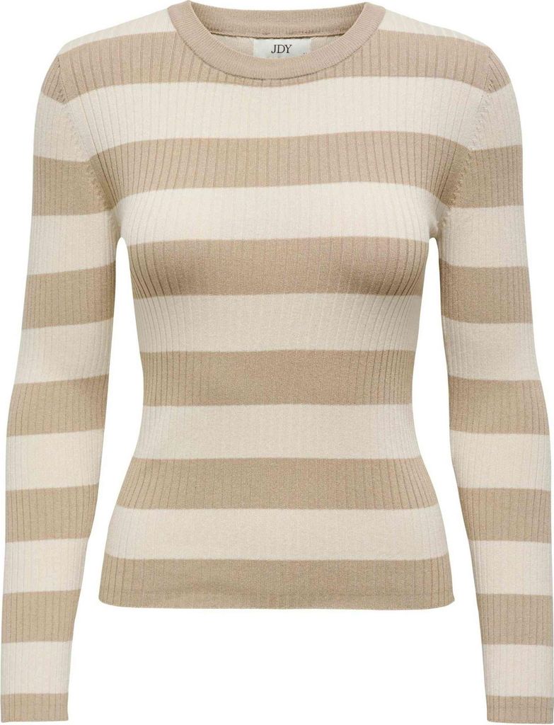 JDY Gestreifter Langarm Strickpullover Striped Oberteil Knit Sweater JDYPLUM Größe: XL