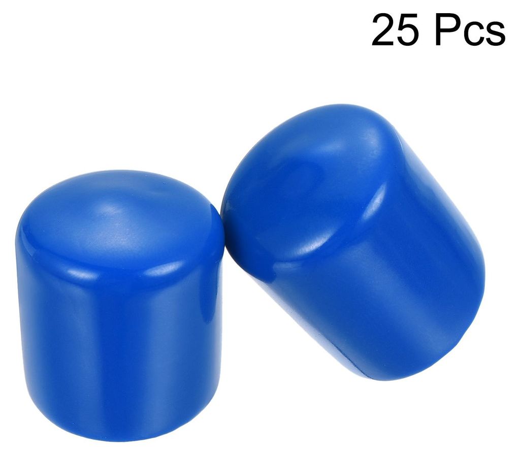 25 Stš¹ck Gummi-Endkappen 24 mm ID Gummikappen, Runde Schutzkappen PVC Stopfen Abdeckkappen Lochstopfen Gleiter fš¹r Schrauben Gewindebolzen Dr...