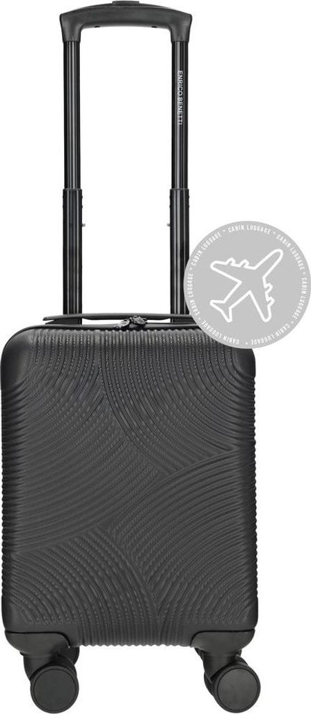 Kleiner Hartschalen Koffer Reisekoffer Bordgepäck Trolley Herren Damen Kinder Schwarz