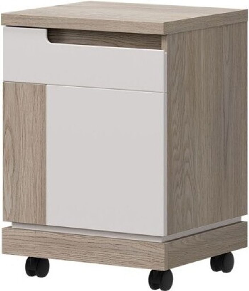 Aston An13 Rollcontainer 44X63X39 Cm Büroschrank Schrank Eiche Cremona