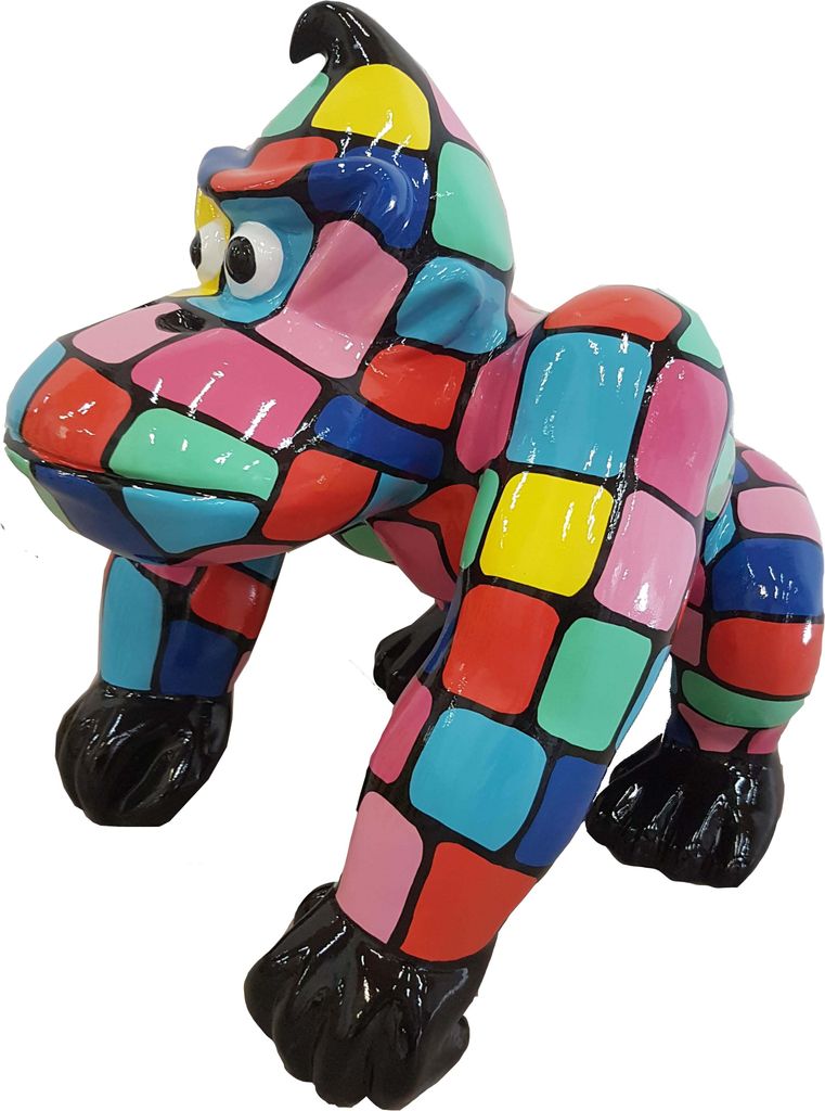 Designer Figur Statue Moderne Figuren Statuen Dekoration Deko Gorilla Garten Neu