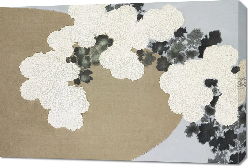 Offerta Quadro Grande 90x60 cm Fiori Giapponesi Vintage - Salotto Retro