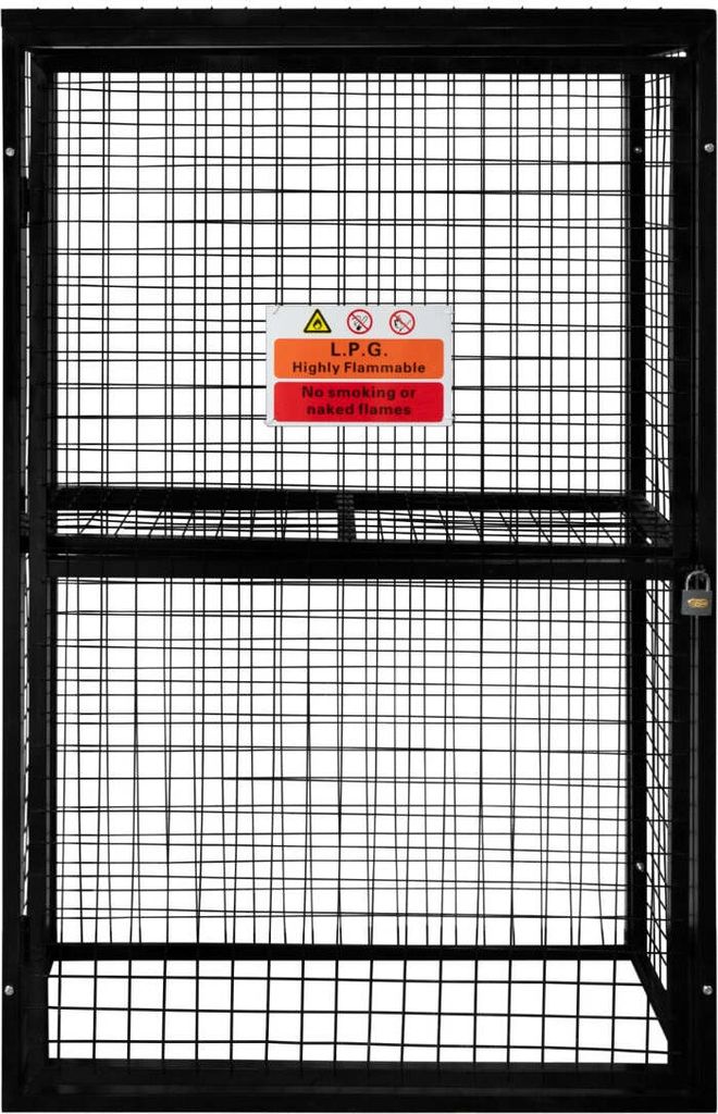 Klappbare Gasflaschenlagerung Gitterbox Sichere Lagerung 6 x 19kg Propanflaschen