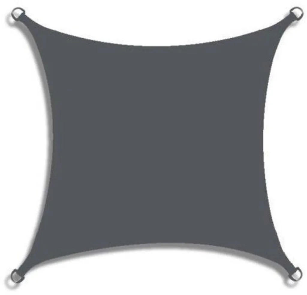 Voile d'ombrage rectangulaire 2x2m en polyester imperméable anti-UV