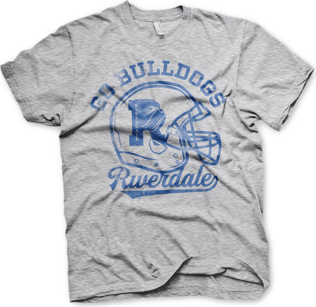 Riverdale - Go Bulldogs Vintage T-Shirt - Medium - Heather-Grey