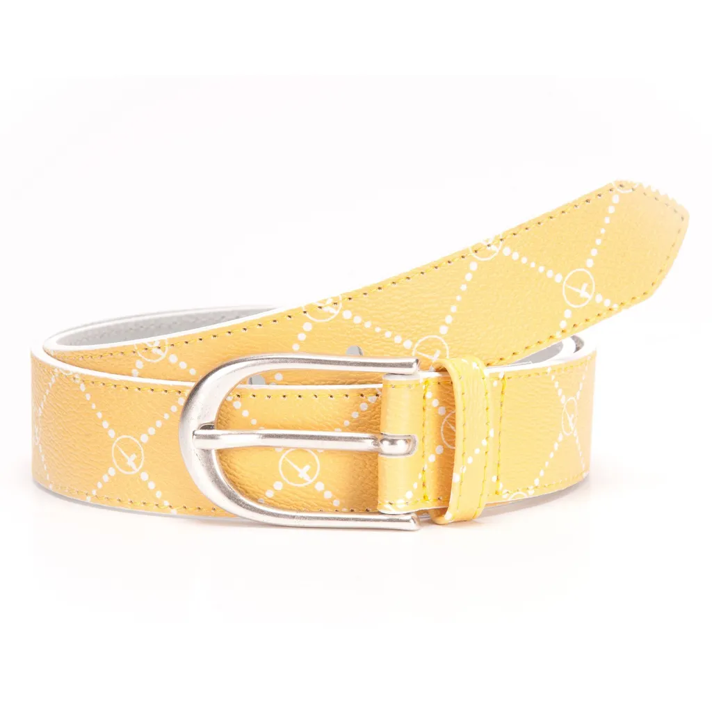 Tamaris Luxury Maali: Cintura in Pelle Gialla 85cm - Eleganza Donna