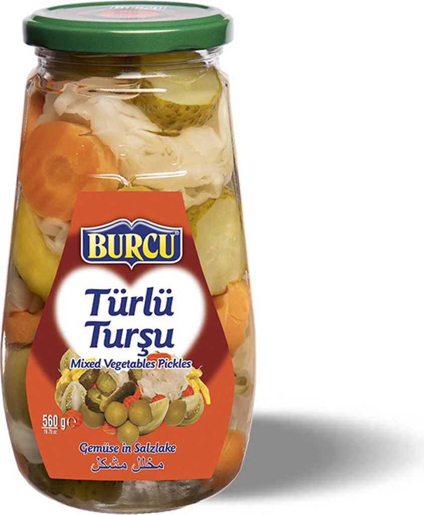 Burcu Eingelegtes Gemüse im Glas 560g - Türlü Karisik Tursu Produktbild 