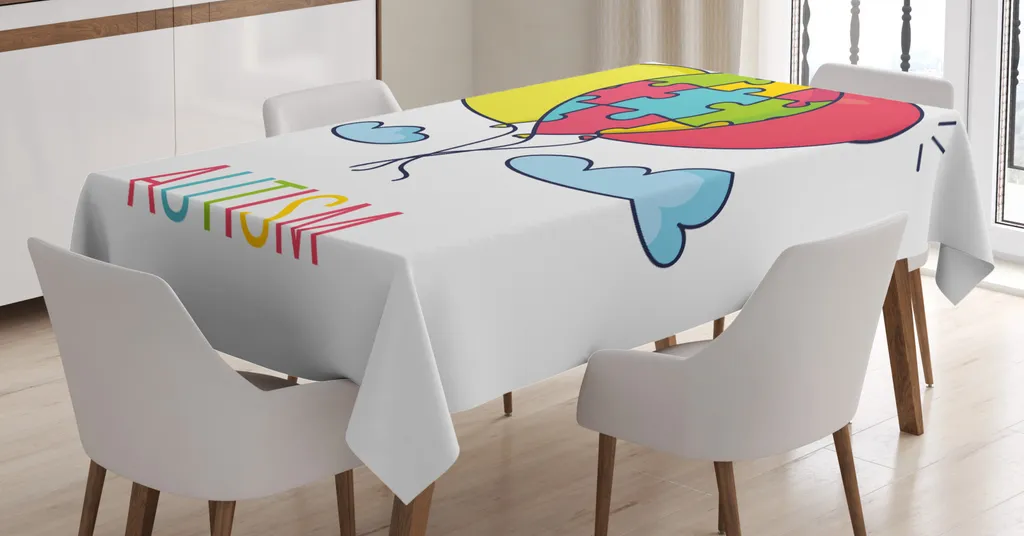 Tovaglia Antimacchia ABAKUHAUS 140x200 - Tema Autismo e Palloncini