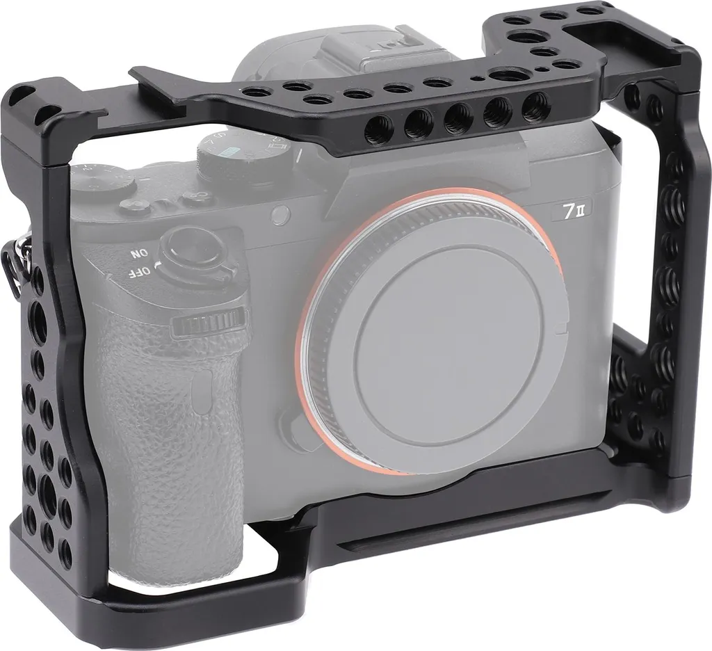 Cage de Vlog pour Sony A7M3 avec Support Micro et Fixation Moniteur