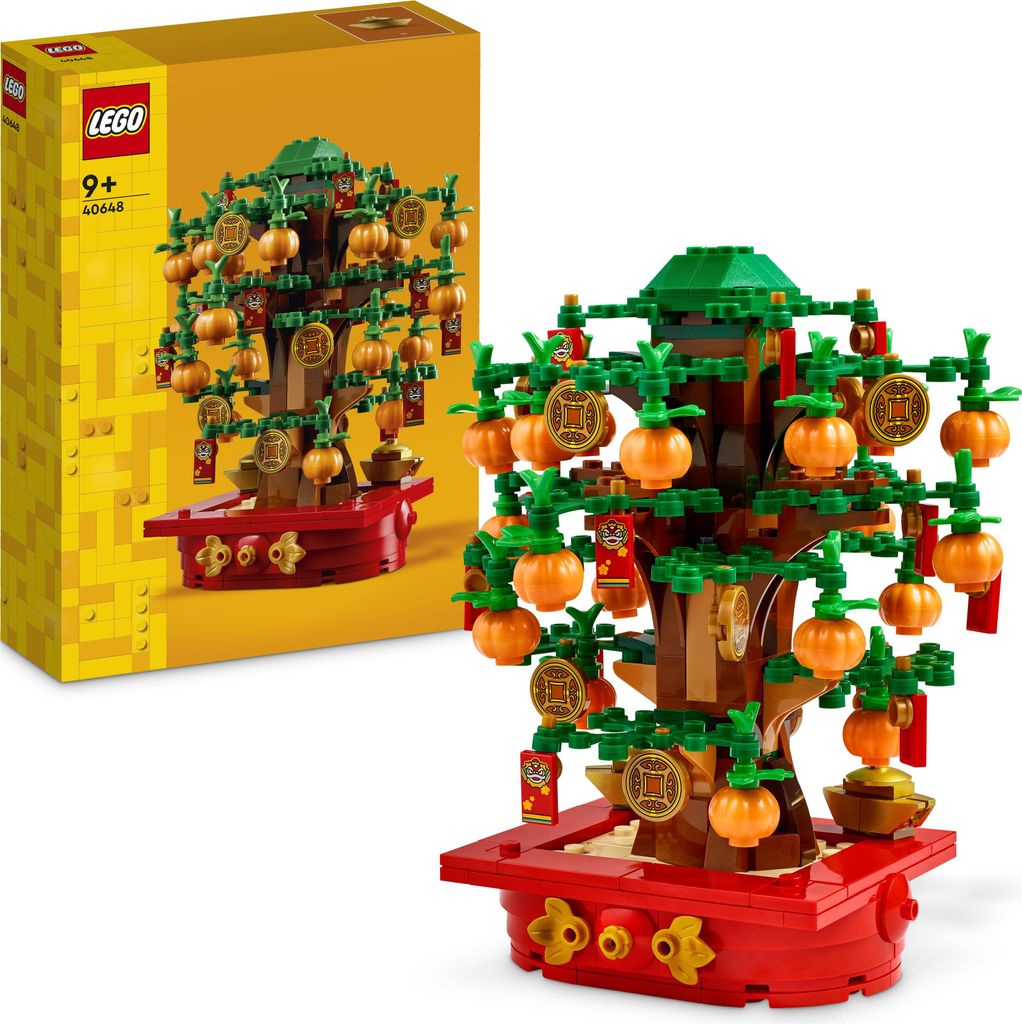 LEGO Glückskastanie, Bauset für Kinder ab 9 Jahren, Mondneujahrsgeschenk für Jungen und Mädchen, Set für Rollenspiele, Festtagsdeko, Wohn-Deko...