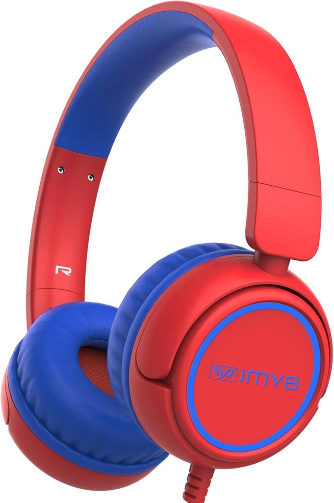 Kopfhörer für Kinder mit Kabel, faltbar, Stereo Sound,Sichere Lautstärkebegrenzung, 3,5 mm Jack,Kinderkopfhörer für Schule, Junge, Mädchen, T...