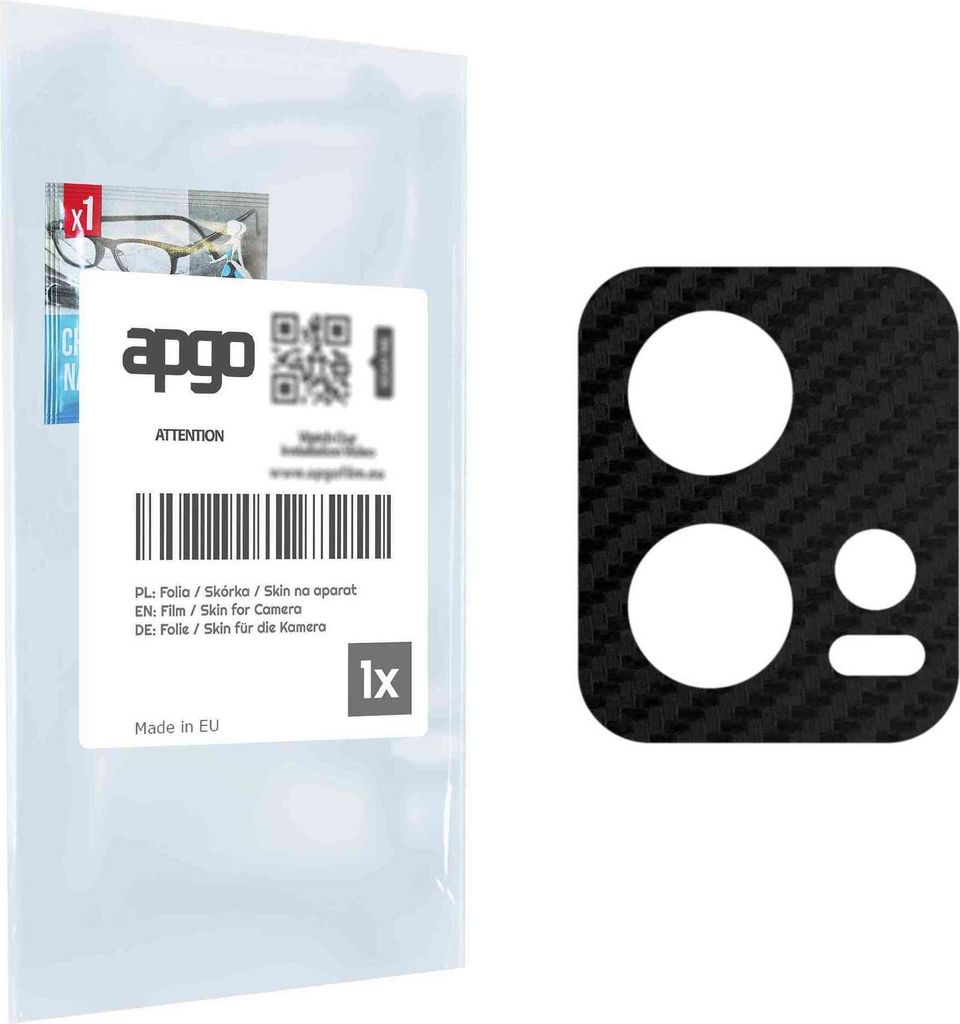 apgo Objektivschutz-Folie, Kameraschutz kompatibel mit Motorola Moto S30 Pro Pantone, Carbon-Imitation, Rückseite Schutzfolie für Kamera-Insel, H...