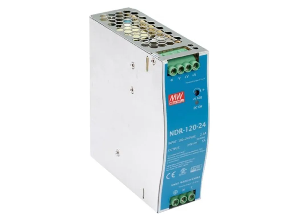 Source d'Alimentation 24V 5A avec Sortie Unique 120W - Rail DIN Robuste