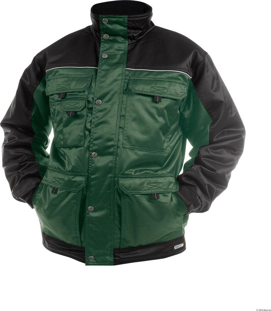DASSY Winterjacke TIGNES Gr. XL grün/anthrazit