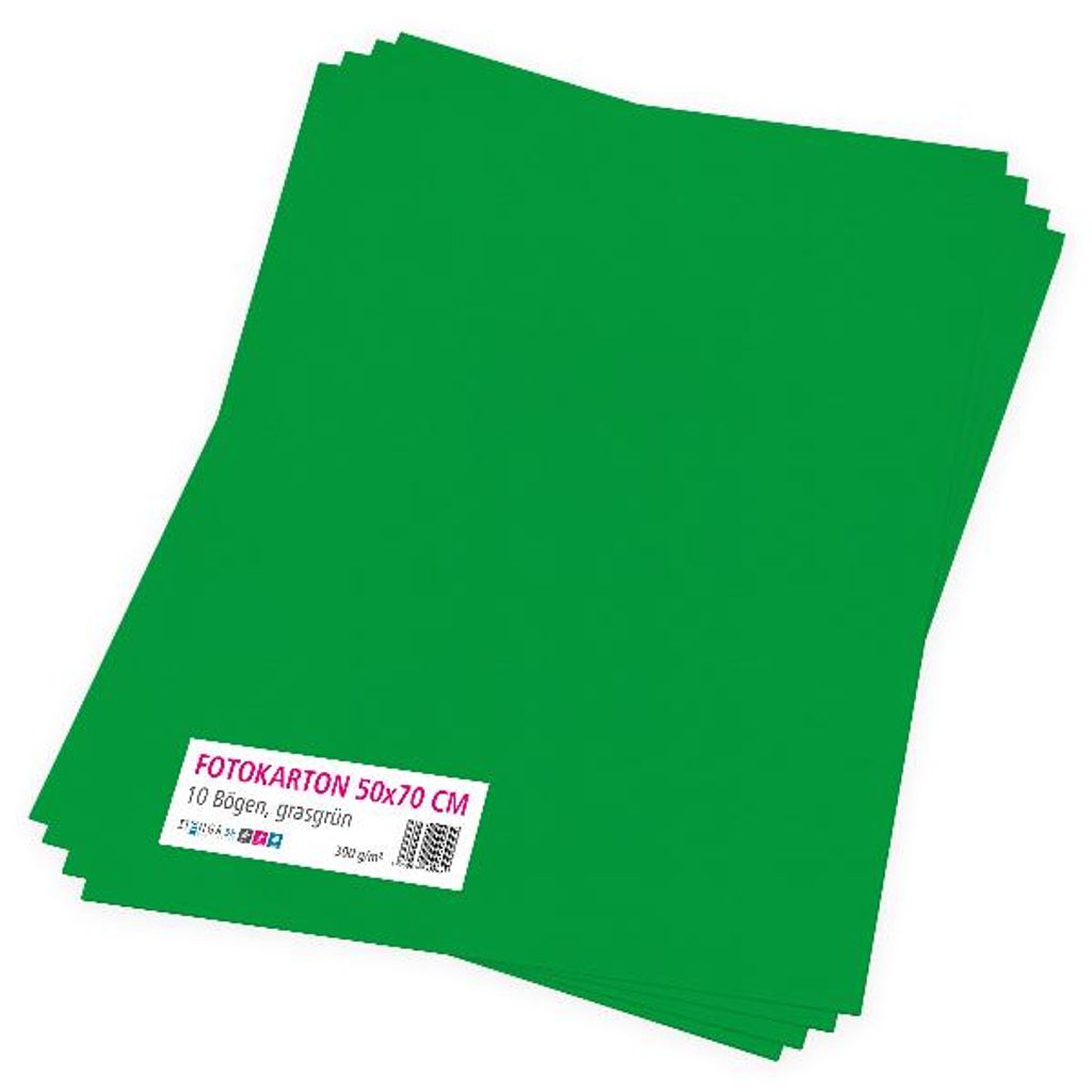 itenga Fotokarton grasgrün - 50x70cm 300g/m² 10 Bogen