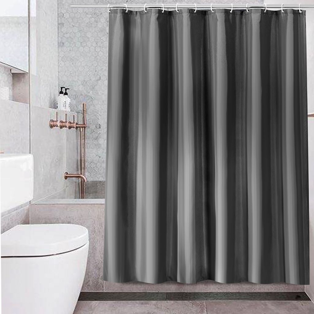 Duschvorhang Textil Badewannenvorhang Anti Schimmel 180x200cm inkl Ringe Textil 