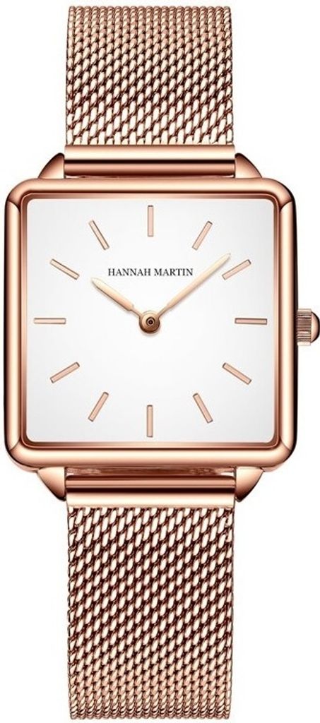 Hannah Martin Damenuhr - Elegante Uhr in Gold und Weiß für jeden Anlass KP14351