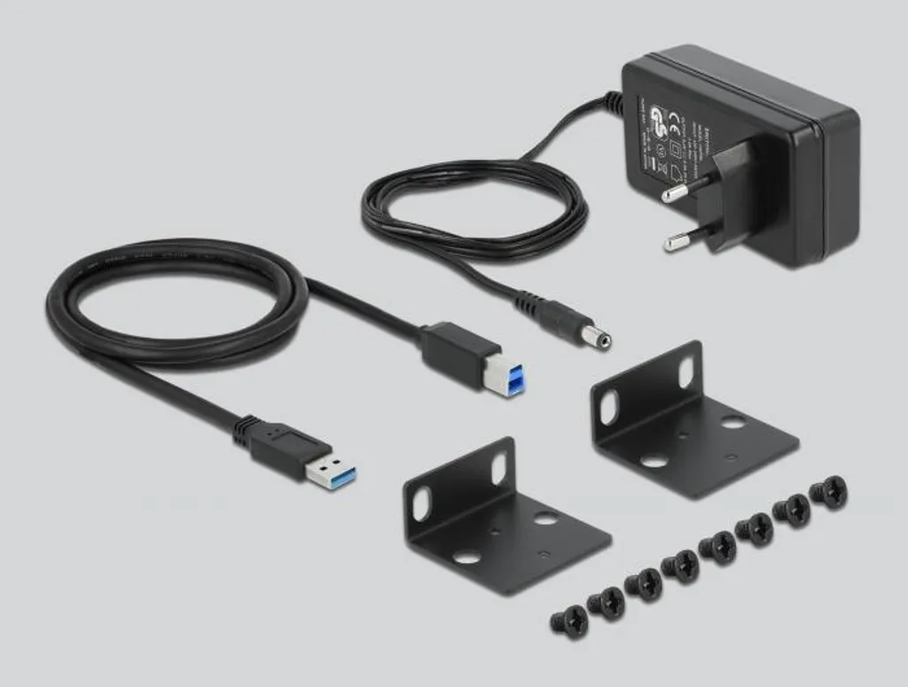 Hub USB Industriel 10 Ports DELOCK 10 Pouces USB 3.2 Haute Vitesse