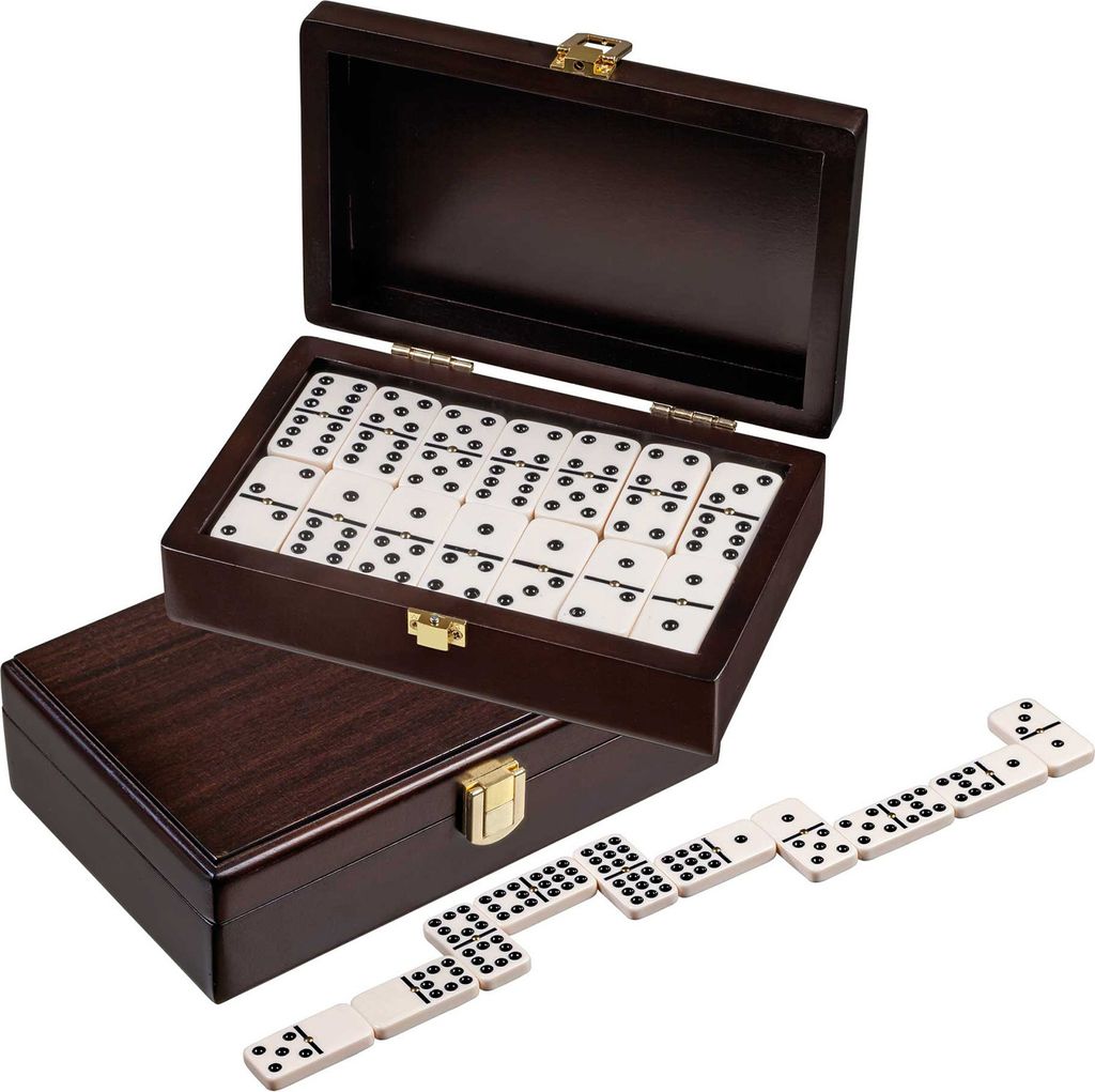 Philos Domino Double 9 Walnut Box 20x12,5cm Obrázok produktu 