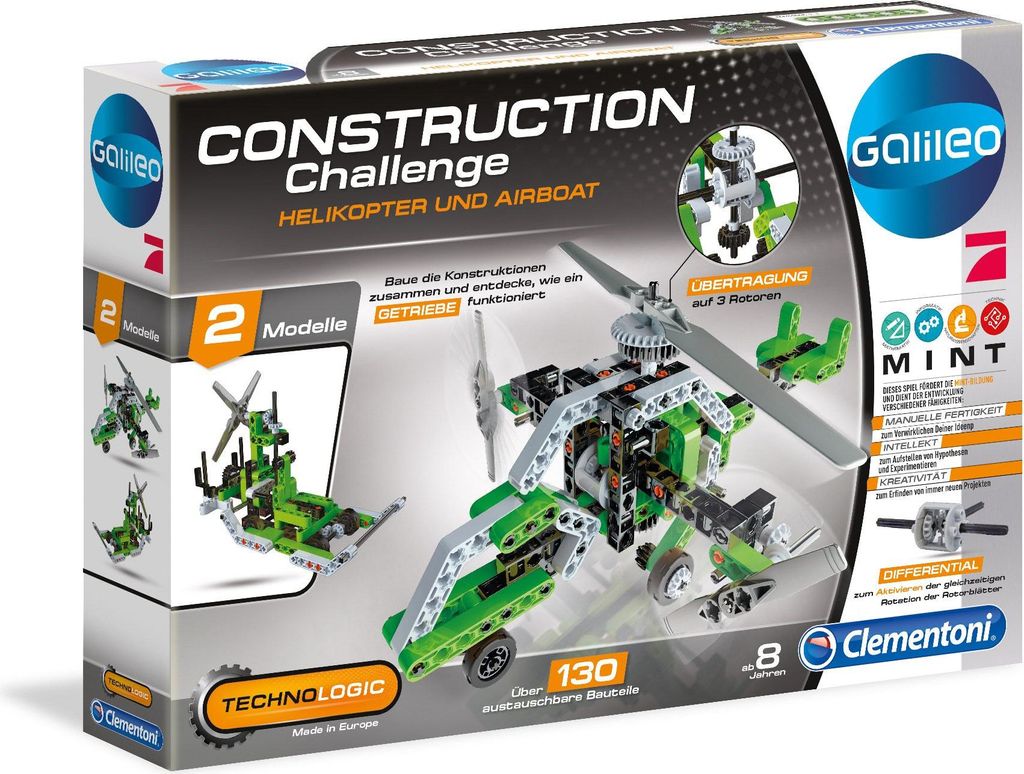 Clementoni Galileo Technologic - Hélicoptère & Airboat Image du produit 