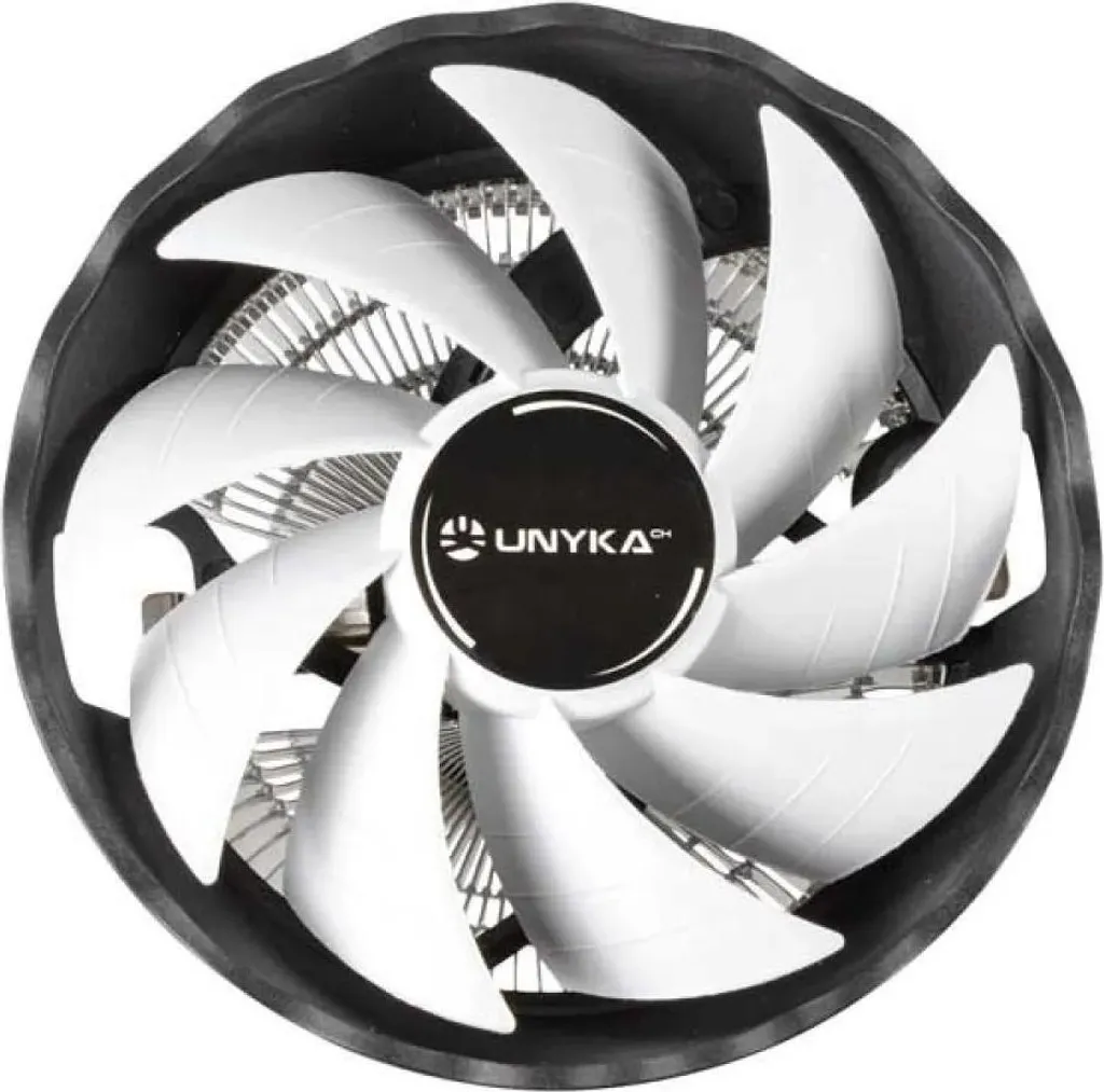 Unykach Jotun DF Cooler CPU 120mm - Raffreddamento PWM Bianco/Nero