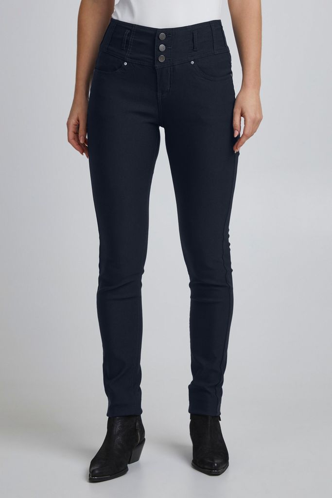 fransa FRZalin Damen Hose Stoffhose Jeans Pant 5-Pocket mit Stretch Slim Fit
