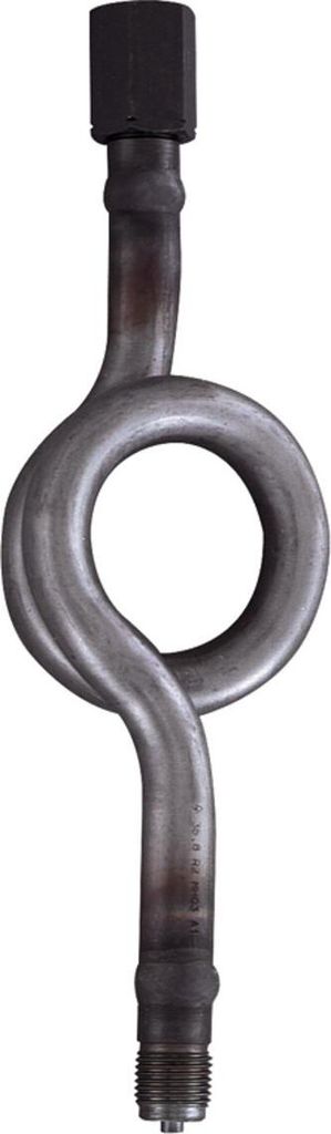 Riegler Wassersackrohr in Kreisform, Anschlusszapfen, G 1/2, CrNi-Stahl