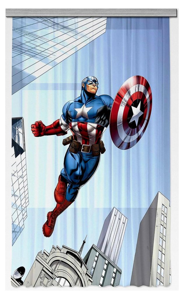 Marvel Avengers Polyester Vorhänge für das Kinderzimmer 140 x 245 cm