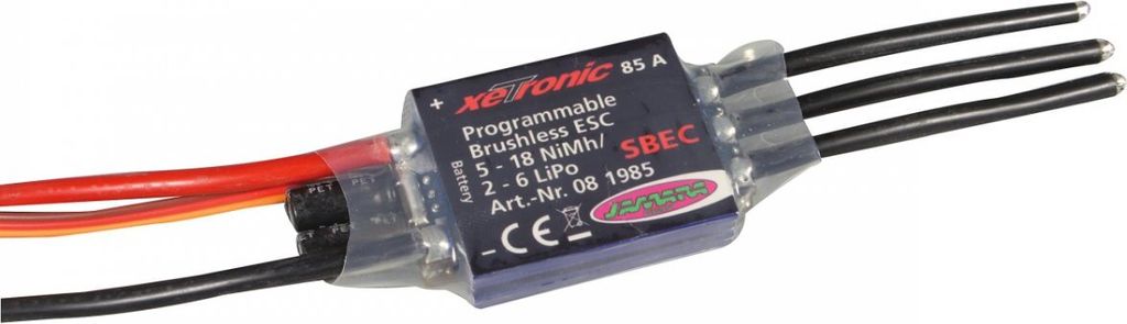 Jamara Flugregler Xetronic 85A / 5A BEC 081986