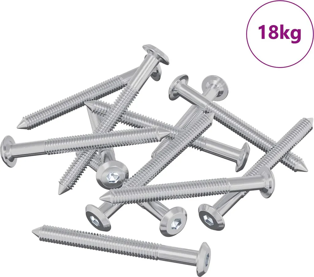 Vis pour meubles vidaXL 1600 pcs argentées pour montage et rénovation