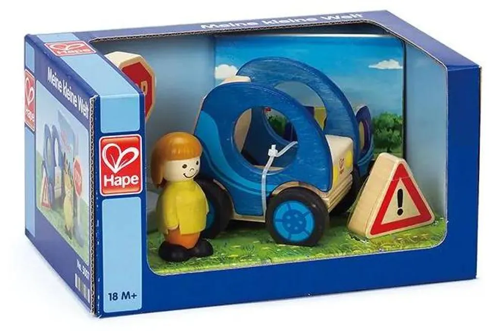 Voiture Bois Hape E5007 Incassable - Jouet Sûr sans Plastique