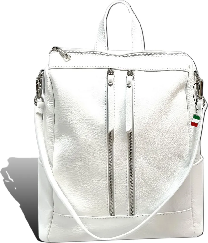 Zaino Donna Pelle Bianca Florence D2ORF100W | Shop Online Italia