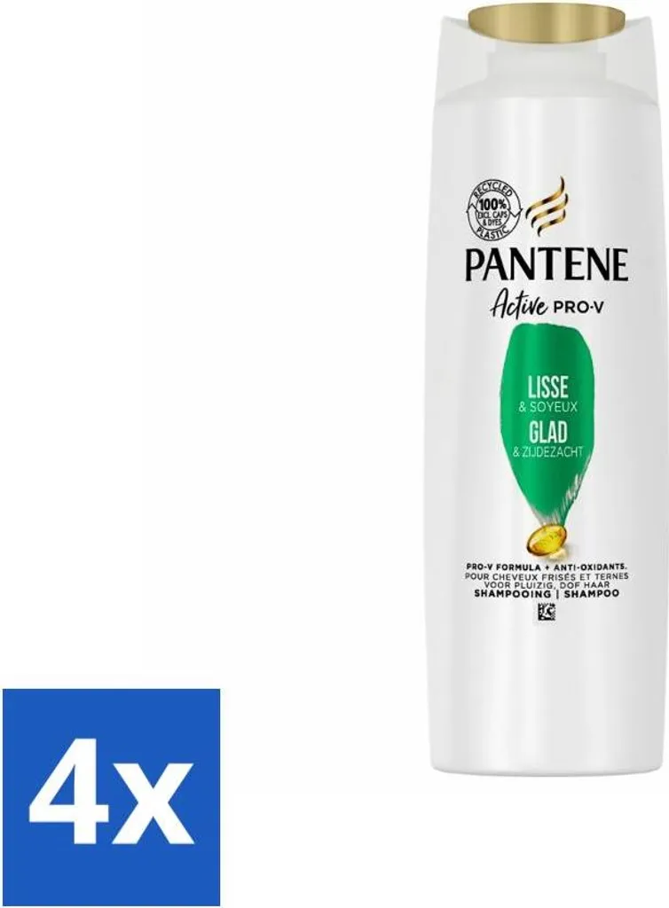 OCCASIONE! 4x Shampoo Pantene Lisci e Setosi 225ml - Stock Limitato