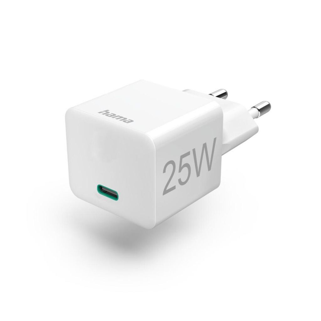 Schnellladegerät, USB-C, Mini-Ladegerät, PD, 25 W, Weiß Produktbild 