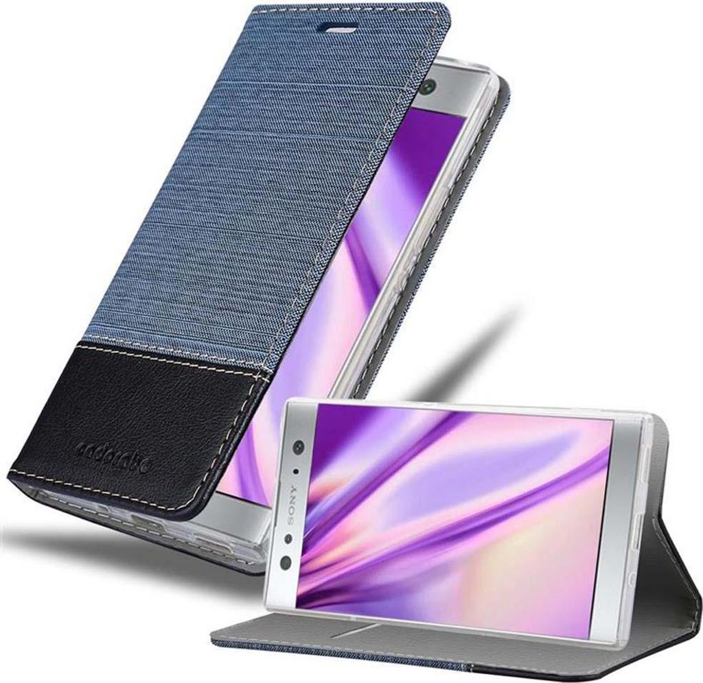 Cadorabo Hülle für Sony Xperia XA2 ULTRA Schutzhülle in Blau Handy Hülle Etui Book Case Cover