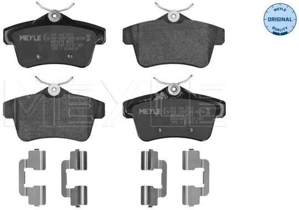 Pare-chocs arrière MEYLE robuste - Référence OE 4254 35 pour Peugeot/DS