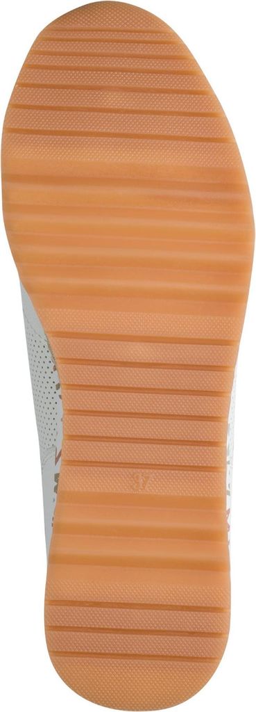 MARCO TOZZI Damen Sneaker Reißverschluss Metallic Optik 2-23782-41, Größe:37 EU, Farbe:Weiß