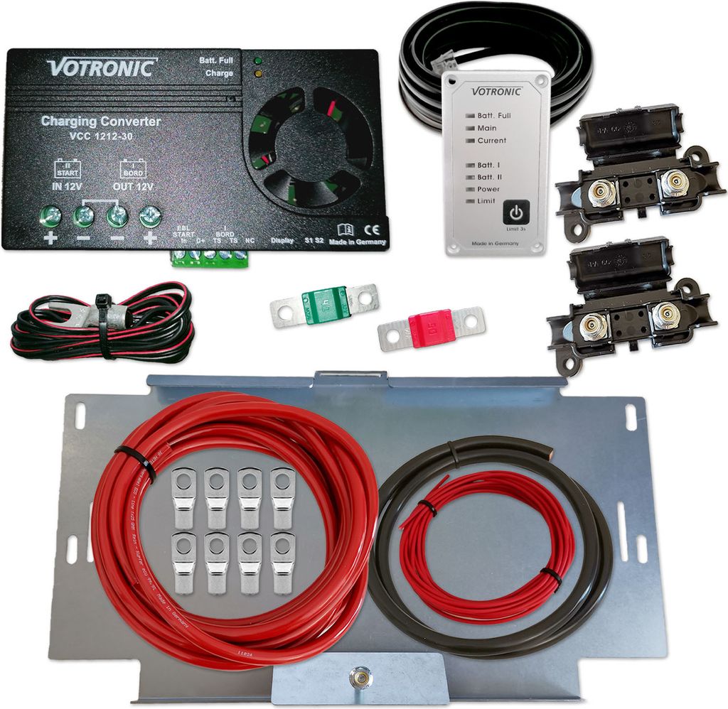 Impulse Innovation Ladebooster Set Votronic VCC1212-30 Remote Control VW T4-6.1