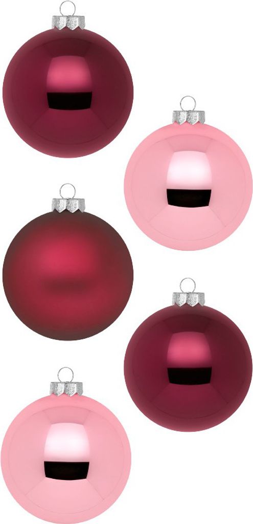 Weihnachtskugeln Glas 3cm 24 Stück - Berry Kiss