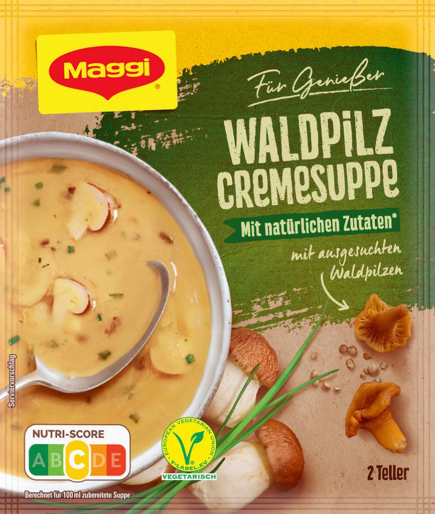 Packaging for a soup mix.